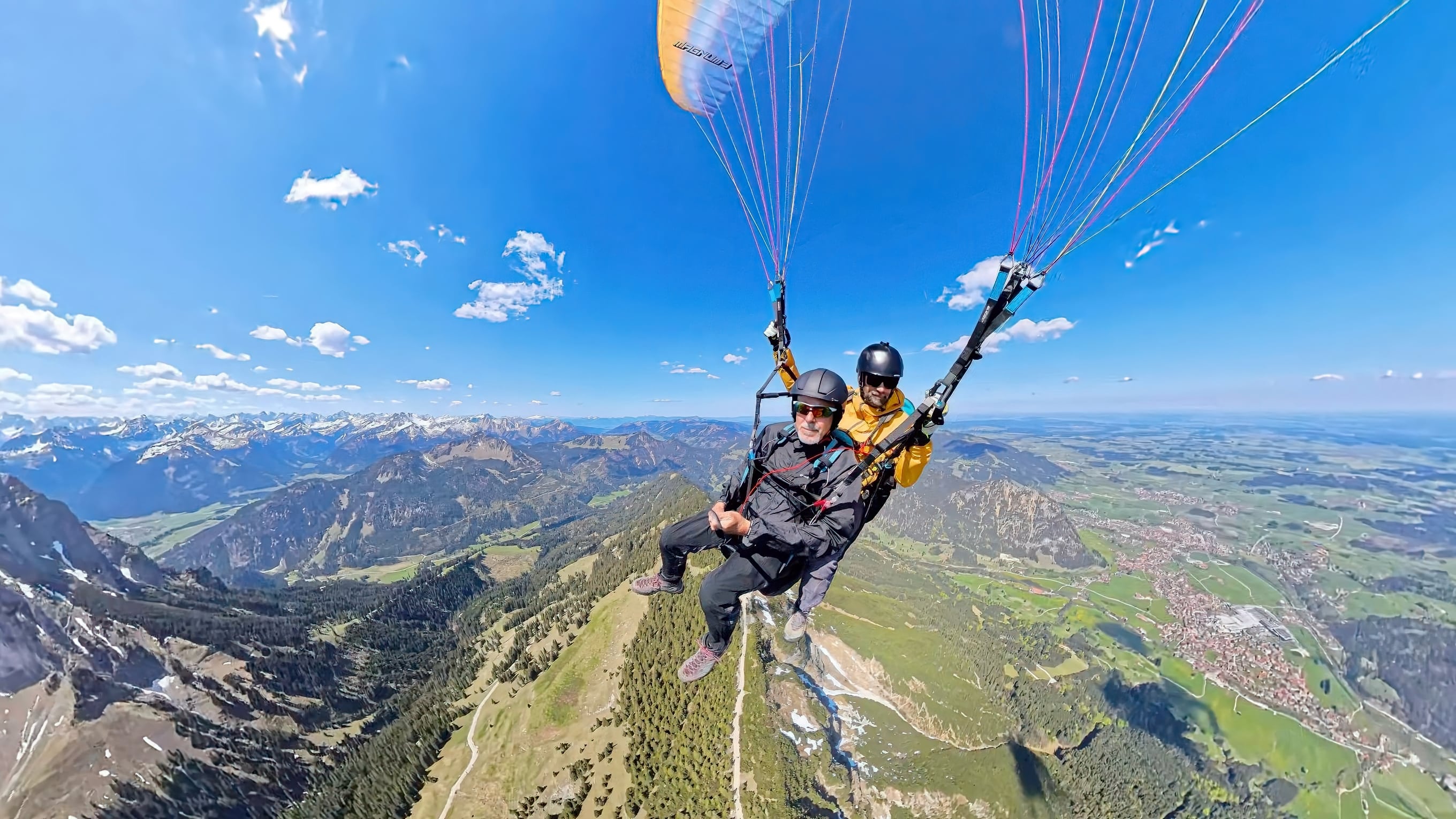 Tandem-Gleitschirmflug in Pfronten am Breitenberg